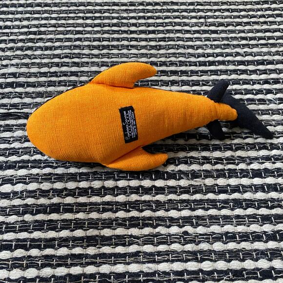 🌿Barbara Samsoni Hand Woven Made Black Orange Stitched Shark Made In Sri Lanka - Picture 2 of 6